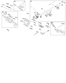 Controls Group Diagram and Parts List for 61E377-0156-J1 400000 - 699999 Briggs and Stratton Engine
